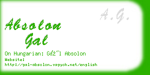 absolon gal business card